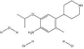 2-Isopropoxy-5-methyl-4-(piperidin-4-yl)aniline dihydrochloride hydrate