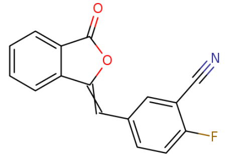 2-氟-5-[(3-氧代-1(3H)-異苯并呋喃亞基)甲基]苯腈