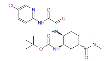 (1R,2S,5S)-2-[[2-[(5-氯吡啶-2-基)氨基]-2-氧代乙酰基]氨基]-5-(二甲基氨基羰基)環己基]氨基甲酸叔丁酯